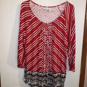 ❤️Chico’s Printed Tunic Top!